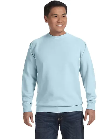 Comfort Colors 1566 Pigment-Dyed Crewneck Sweatshi Chambray front view