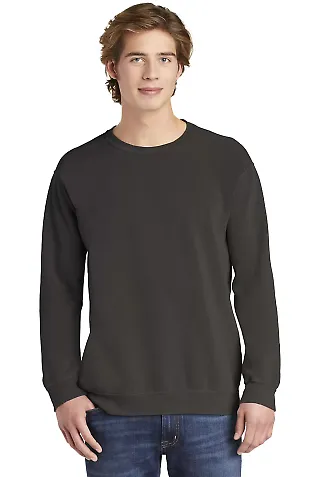 Comfort Colors 1566 Pigment-Dyed Crewneck Sweatshi Pepper front view