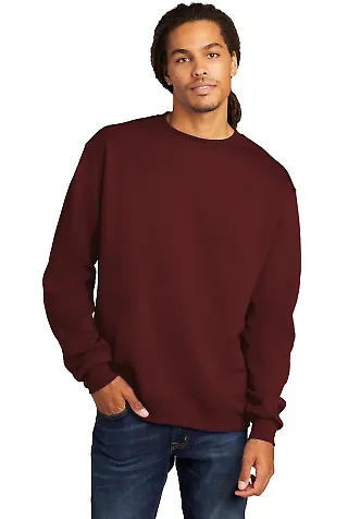 S600 Champion Logo Double Dry Crewneck Pullover sw Maroon front view
