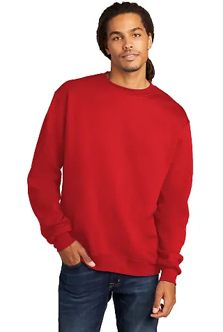 S600 Champion Logo Double Dry Crewneck Pullover sw Scarlet front view