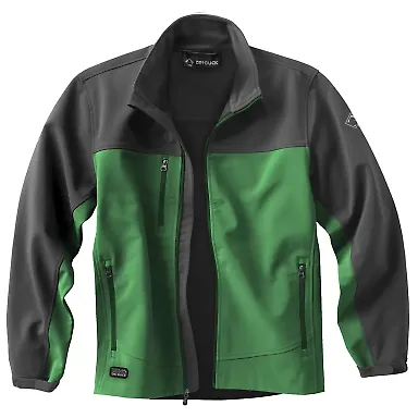 5350 DRI DUCK - Motion Soft Shell Jacket in Leaf/ charcoal front view