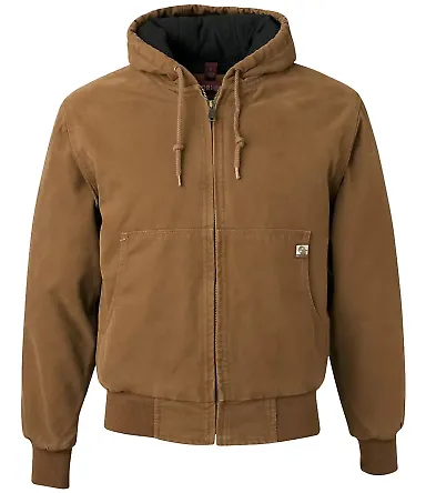 5020T DRI DUCK - Hooded Cloth Jacket with Tricot Q Saddle front view