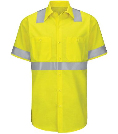 Red Kap SY24T Men's Tall Enhanced & Hi-Visibility in Hv-fluorescent yellow/ green
