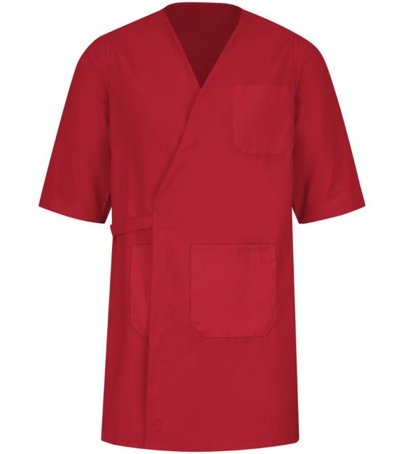 Red Kap WP10 Men's Collarless Butcher Wrap in Red