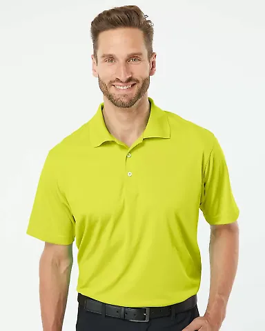 A130 adidas Golf Men’s ClimaLite® Piqué Short- Solar Yellow/ White front view