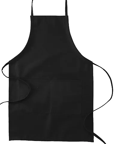 APR53 Big Accessories Two-Pocket 30" Apron in Black front view