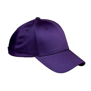 BX020 Big Accessories 6-Panel Structured Twill Cap in Purple front view