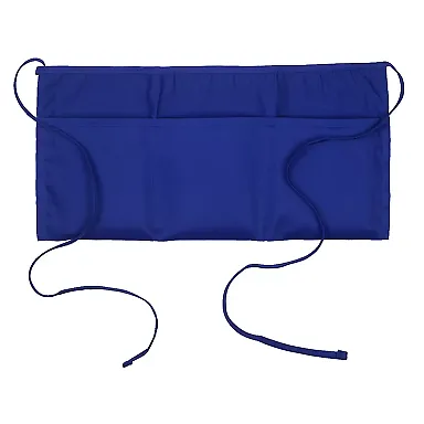 APR50 Big Accessories Three-Pocket 10" Waist Apron ROYAL front view