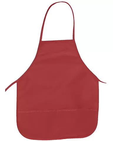 APR51 Big Accessories Two-Pocket 24" Apron RED front view