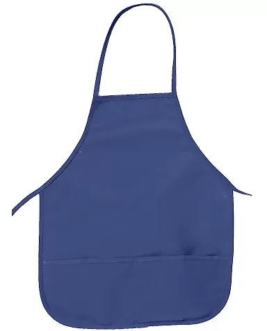 APR51 Big Accessories Two-Pocket 24" Apron ROYAL front view