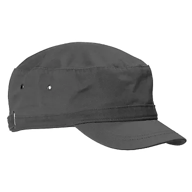 BA501 Big Accessories Short Bill Cadet Cap CHARCOAL front view