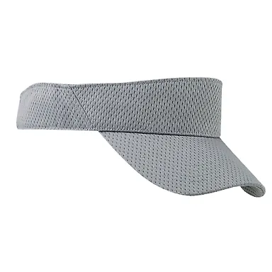 BX022 Big Accessories Sport Visor with Mesh GREY front view
