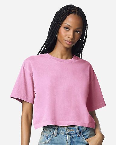 American Apparel 1302GD Women's Garment-Dyed Heavy in Faded powder pink