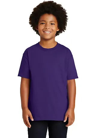 Gildan 2000B Ultra Cotton Youth T-shirt in Purple front view