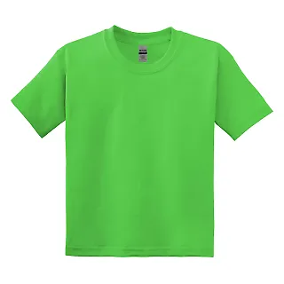 8000B Gildan Ultra Blend 50/50 Youth T-shirt in Electric green front view