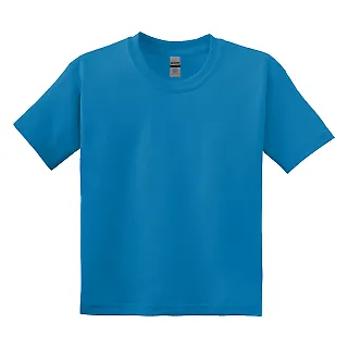 8000B Gildan Ultra Blend 50/50 Youth T-shirt in Sapphire front view