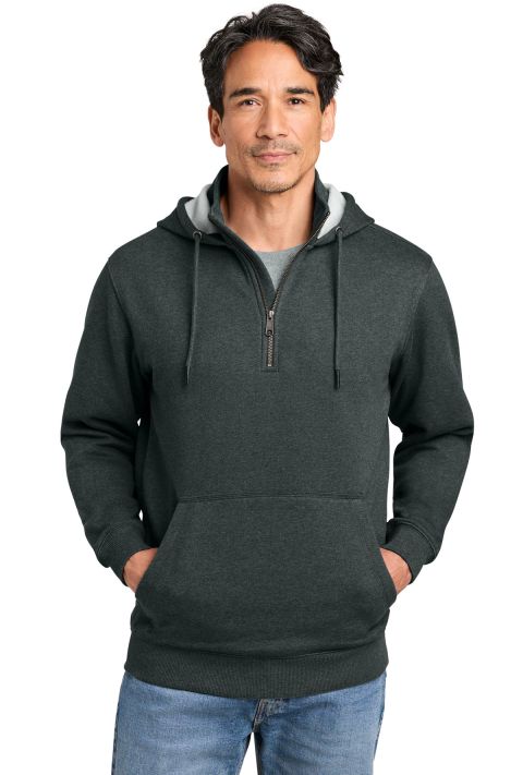 Cornerstone CSF633 CornerStone Tough Fleece 1/4-Zi in Charcoal Heather