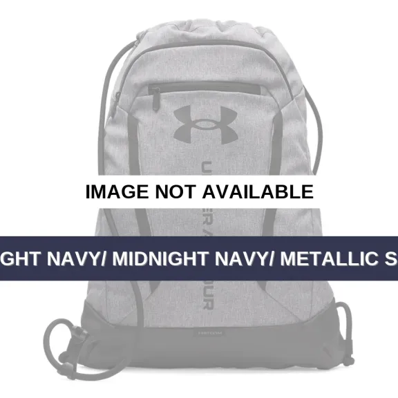 Under Armour 6000519 Hustle Sackpack Midnight Navy/ Midnight Navy/ Metallic Silver