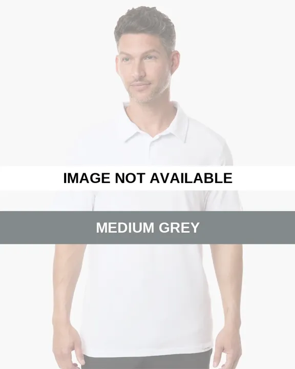 Legends SSM00T024 Men's Aviation Polo Medium Grey