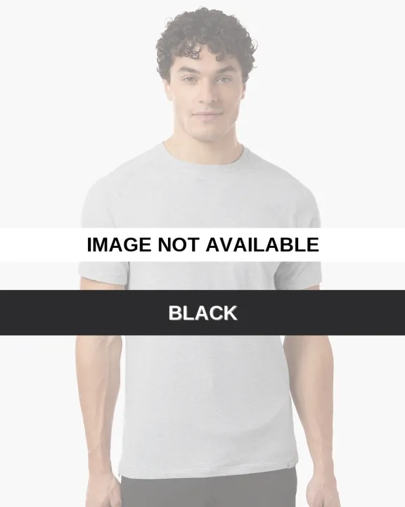 Legends SSM00T004 Men's Aviation Split Hem T-Shirt Black