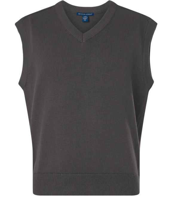 Devon and Jones DG448 Men's New Classics V-Neck Sw in Graphite