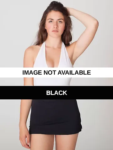8325 American Apparel Womens Cotton Spandex Jersey Black front view
