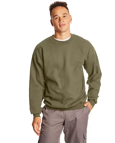 F260 Hanes® Ultimate Cotton® Sweatshirt Oregano front view