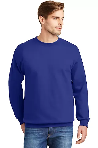 F260 Hanes® Ultimate Cotton® Sweatshirt Deep Royal front view
