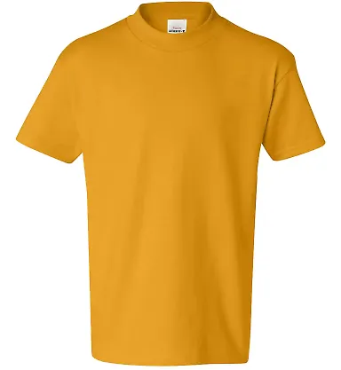 5450 Hanes® Authentic Tagless Youth T-shirt Gold front view