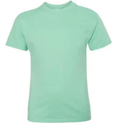 5450 Hanes® Authentic Tagless Youth T-shirt Clean Mint front view