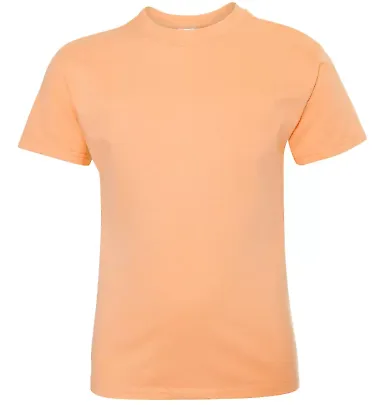 5450 Hanes® Authentic Tagless Youth T-shirt Candy Orange front view