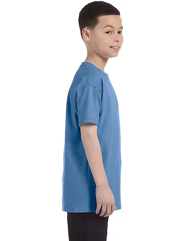 5450 Hanes® Authentic Tagless Youth T-shirt Carolina Blue front view