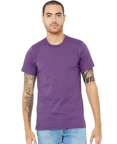 BELLA CANVAS 3001 SOFT COTTON T-SHIRT in Royal purple front view