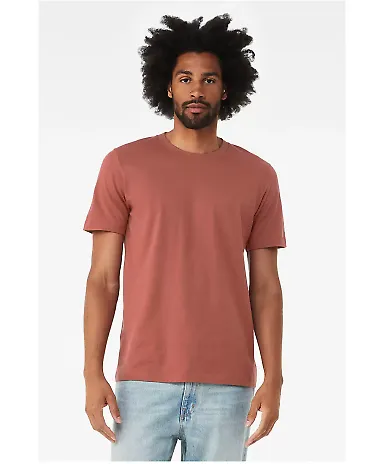 BELLA CANVAS 3001 SOFT COTTON T-SHIRT in Clay front view