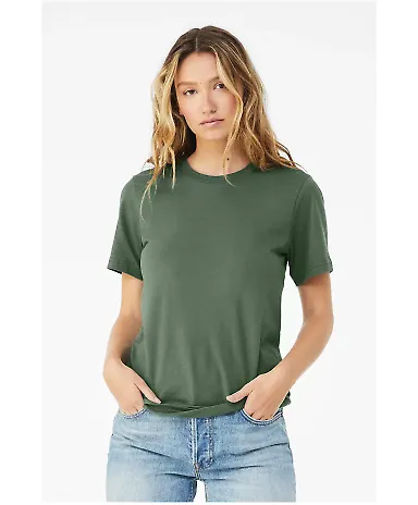BELLA CANVAS 3001 SOFT COTTON T-SHIRT in Pine front view