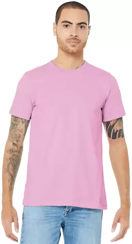 BELLA CANVAS 3001 SOFT COTTON T-SHIRT in Lilac front view