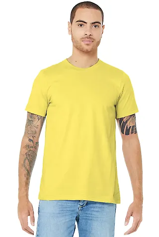BELLA CANVAS 3001 SOFT COTTON T-SHIRT in Yellow front view