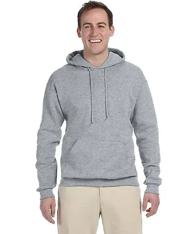 996M JERZEES NuBlend Hooded Pullover Sweatshirt in Oxford front view