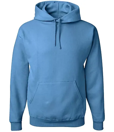 996M JERZEES NuBlend Hooded Pullover Sweatshirt in Columbia blue front view