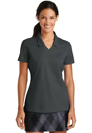 354067 Nike Golf Ladies Dri FIT Micro Pique Polo  Anthracite front view