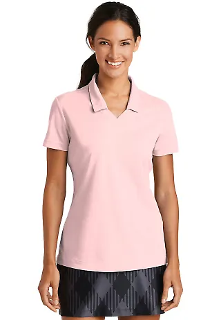 354067 Nike Golf Ladies Dri FIT Micro Pique Polo  Arctic Pink front view
