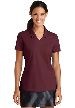 354067 Nike Golf Ladies Dri FIT Micro Pique Polo  Team Red front view