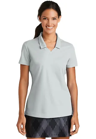 354067 Nike Golf Ladies Dri FIT Micro Pique Polo  Wolf Grey front view