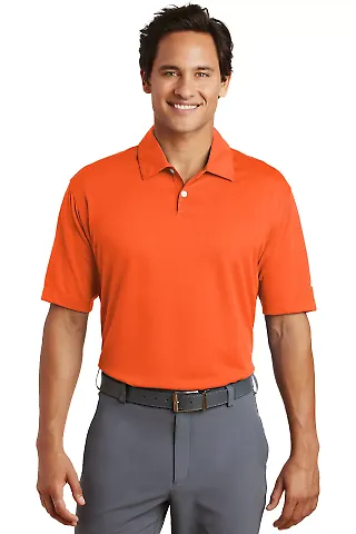 Nike Golf Dri FIT Pebble Texture Polo 373749 Brilliant Orng front view