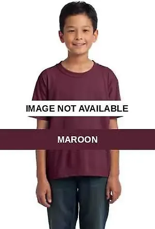 Fruit of the Loom Youth Heavy Cotton HD153 100 Cot Maroon front view