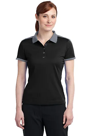 Nike Golf Ladies Dri FIT N98 Polo 474238 Black/Cool Gry front view