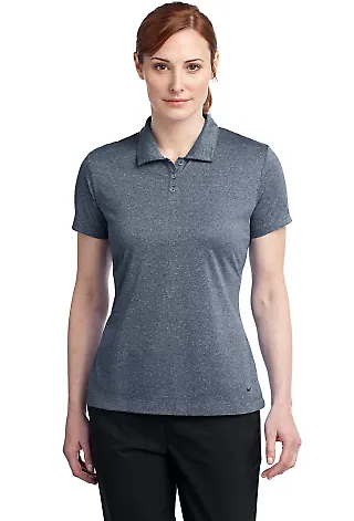 Nike Golf Ladies Dri FIT Heather Polo 474455 Monsoon Hthr front view