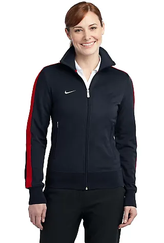 Nike Golf Ladies N98 Track Jacket 483773 Navy/Gym Red front view
