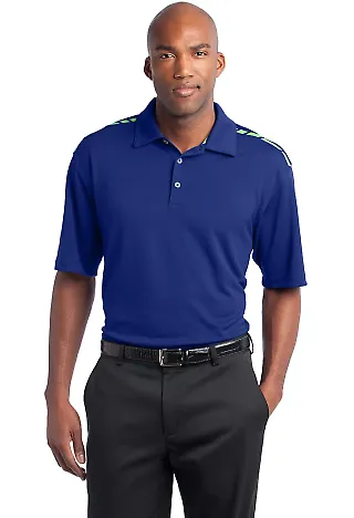Nike Golf Dri FIT Graphic Polo 527807 Rush Bl/MeanGr front view