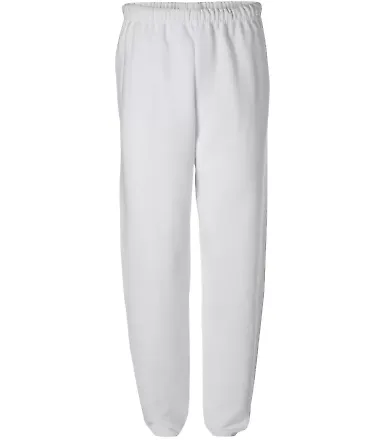 JERZEES 973 NuBlend Sweatpant 973M White front view